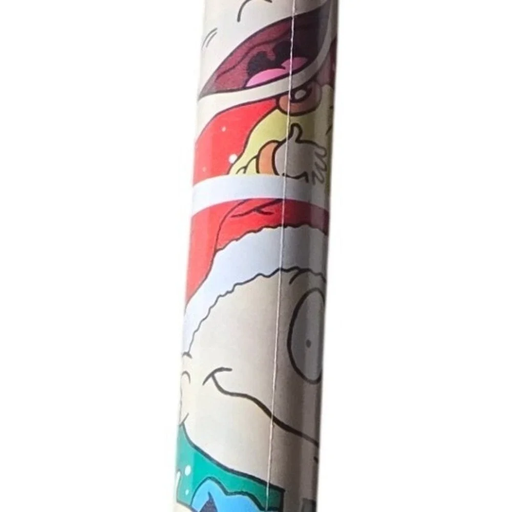 Vintage 1999 Rugrats Christmas Gift Wrap Nickelodeon Klasky Csupo 30 Sq Ft NOS